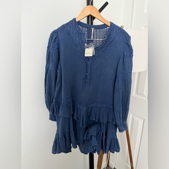 NWT FREE PEOPLE Sachi Mini Dress | Big Dipper MSRP $168 Oversized - Picture 6 of 10